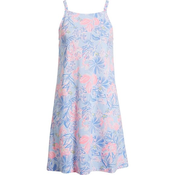 New Lilly Pulitzer Kyleigh Sleeveless Floral Print Mini Dress in Blue Size M - Picture 14 of 14